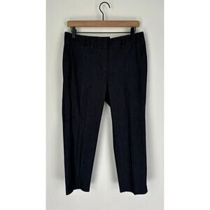 Ann Taylor Signature Straight Cropped Pant Trouser Womens Size 6P New Charcoal